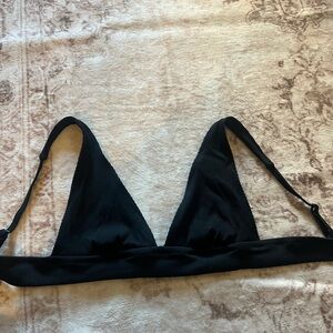 Aerie Black Triangle Bikini Top